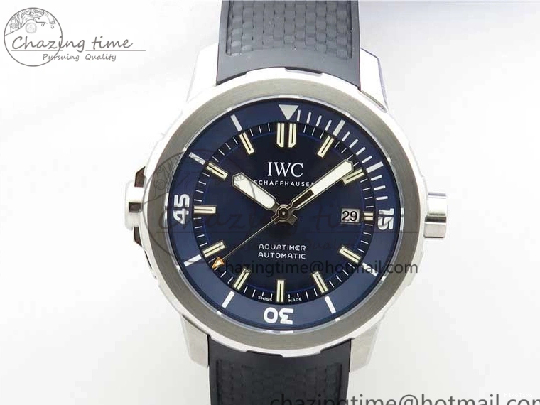 MIROTIME 0713 RelaxedFit Aquatimer Automatic IW329004 V6F 1:1 Best Edition Blue Dial on Rubber Strap MIYOTA 7095